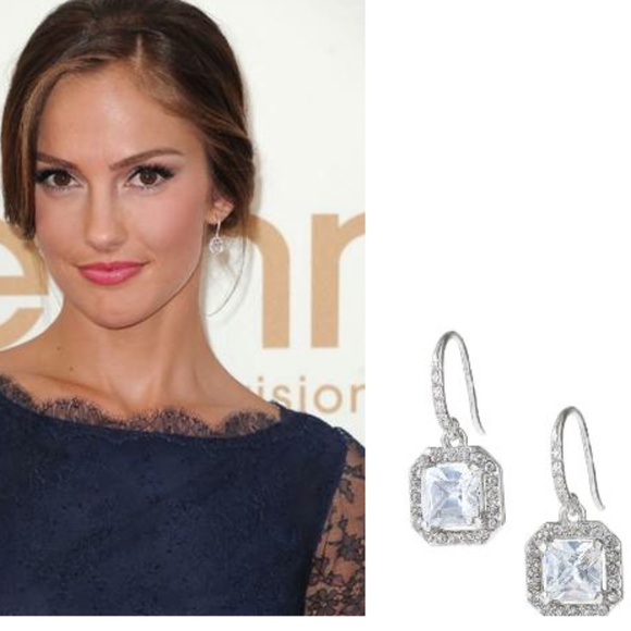 Stella & Dot Sterling Silver & Deco Czech Crystal Drop Crystal Wedding E… - Picture 3 of 9